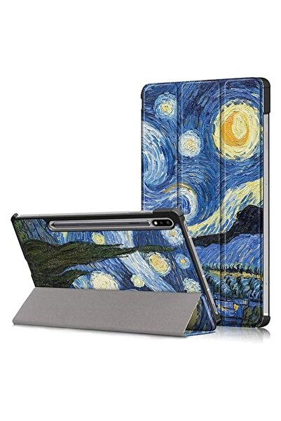 Madviun Husa pentru Tab S7 Plus/S8 Plus/S7 FE, FoldPro, J44, Microfibra, Starry Night