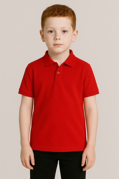 Machetta Children's Plain Polo Neck T-Shirt School Color
