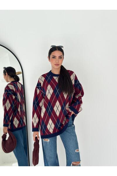 DONNA LISSA Women's Soft Oversize Knitwear Sweater