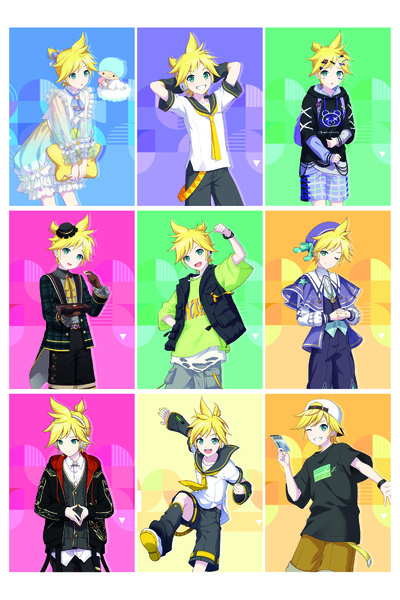 nihonwosekai Hatsune Miku Pjsekai Anime Photocard PC Set 9 Pcs Kagamine Len