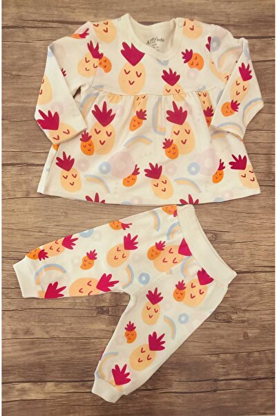 Aziz Bebe AZİZ BEBE BABY JUNIOR COMPANY İKİLİ KIZ TAKIM %100 PAMUK KANSEROJEN...