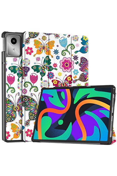 Madviun Case for Lenovo Tab M11, FoldPro, J25, Microfiber, Butterfly