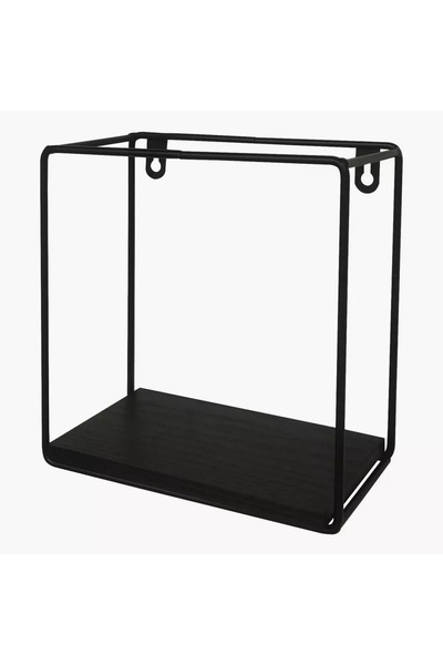 Home Box Urban Square 1-Tier Metal Shelf - 20x10x20 cm