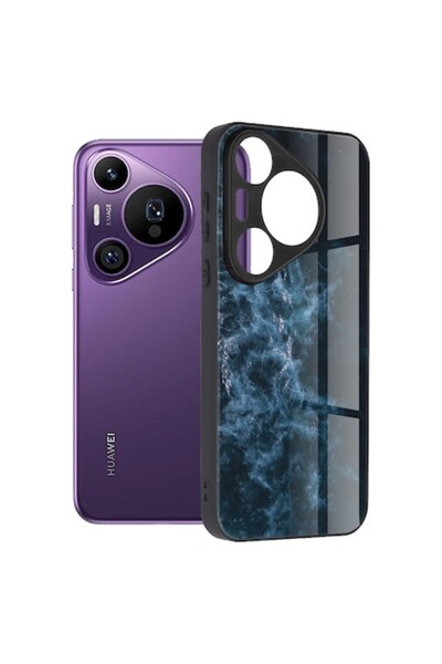 Techsuit Husa Glaze Series pentru Huawei Pura 70 Pro - Albastră Nebuloasă