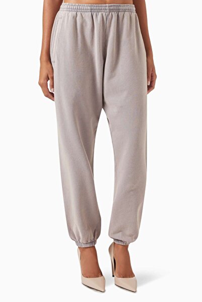 Acne Studios بنطال رياضي من القطن العضوي - وردي - تصميم مريح مع خصر مطاطي وجيوب جانبية