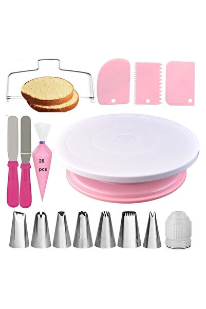 Generic 35PCs Cake Turntable and Leveler-Rotating Cake Stand with Non Slip pa...