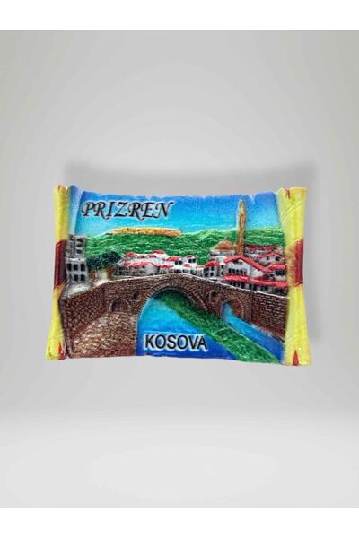 Mundy PRİZREN ( KOSOVA ) Temalı Polyester Kabartma Magnet Buzdolabı Süsü