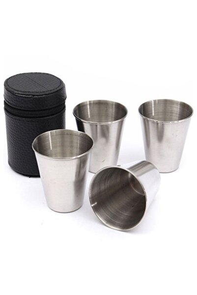 Gadget Master Set 4 shot glasses metal