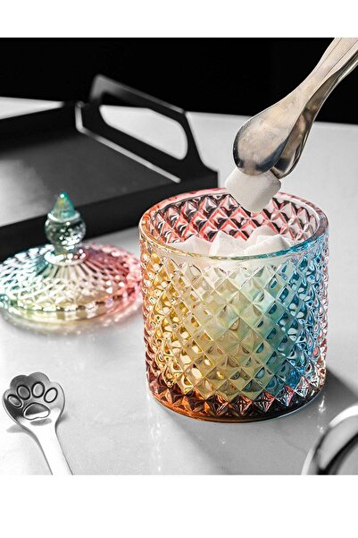 Generic European style candy jar coffee can 600ml glazed color