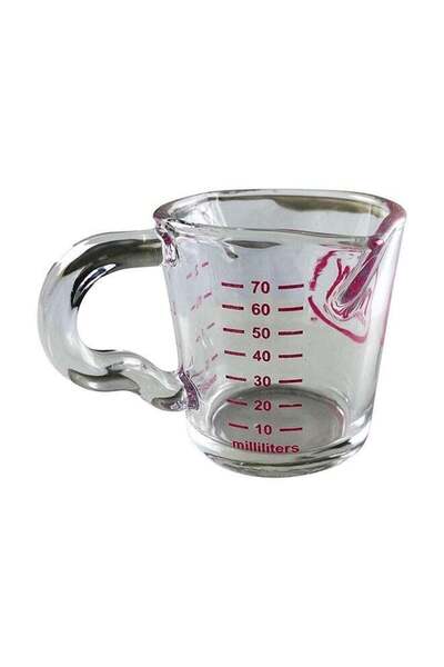 Generic Rattleware Rattleware Premium 90 ml Measuring Espresso Shot Glass With Pink Markings Perfect For Ba