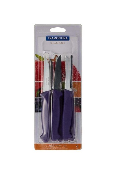 Generic Tramontina Diamant 6 Pieces Paring Knife Set with Stainless Steel Bla...