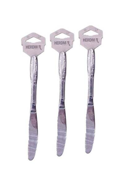 Generic 3-Piece Stainless Steel Table Knife Set Silver