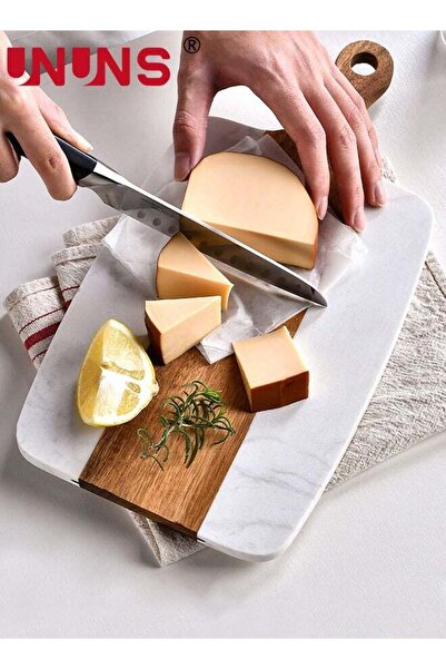 Generic Cutting Board With Handle,Wooden Chopping Board With Marble And Natur...