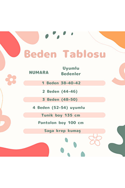 Enans Design Zippered Polo Neck Double Tunic Trouser Set İnci