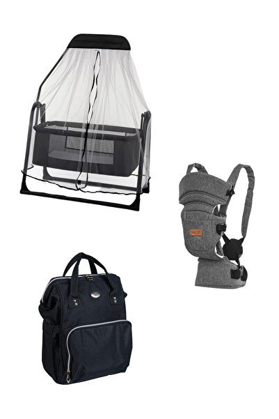 Tommybaby Sude 3'lü Set Beşik , Kanguru , Bebek Bakım Çantası