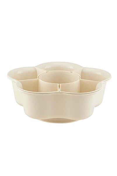 Generic Versatile Rotating Serving Tray with 6 Compartments, for Snacks, Bisc...