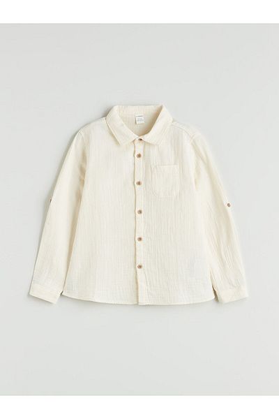 LC Waikiki New Season Basic Pocket Boy's Shirt