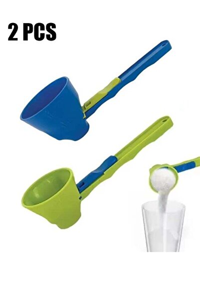 Generic No Residue Funnel Measuring Spoon Set, Anti-Spill, Portable, Adjustab...