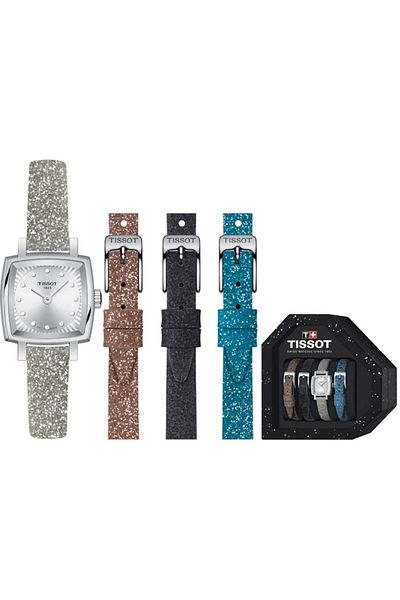 TISSOT Ladies Watch, Tissot, Lovely W-Diamonds T0581091703602, Set with 3 additional Bracelets