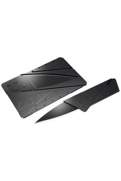 Generic Folding Fruit Knife Black 8.6cm