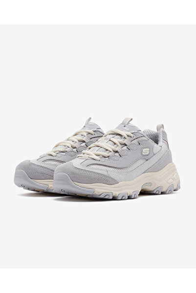 SKECHERS D'Lites Women's Gray Sneakers 13167 Ltgy