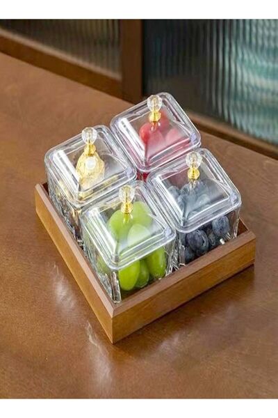 Generic Set Of 2 4 Pieces Multipurpose Light Luxury Fruits and Snack Storage ...