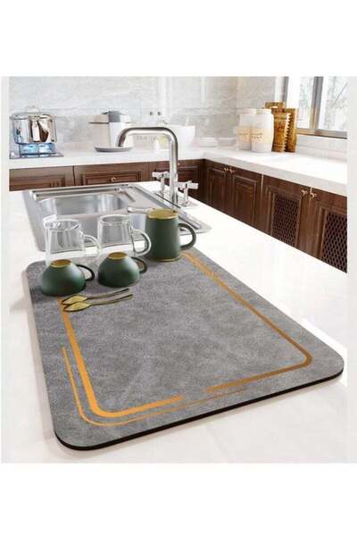 Generic Dish Drying Mat,Coffee Bar Mat For Countertops,Non-Slip Sink Mat,Fit ...
