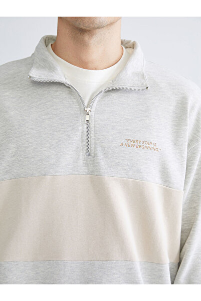 LC Waikiki Selecții strălucitoare de la Shining Store |   Hanorac pentru bărbați cu mâneci lungi și imprimeu cu gât înalt