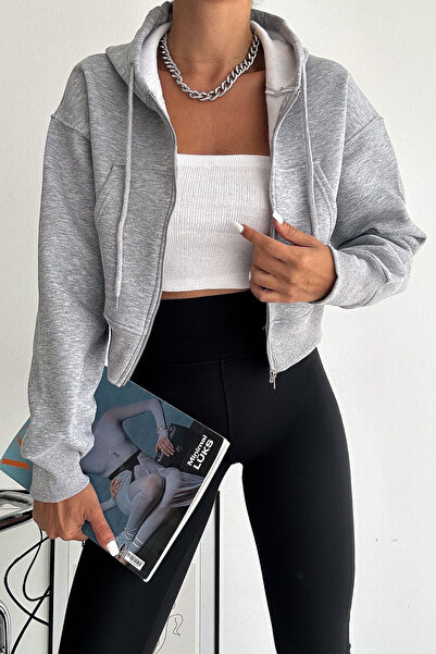 Noa Noa Жіночий худі з блискавкою Oversize – Повсякденний та вуличний стиль