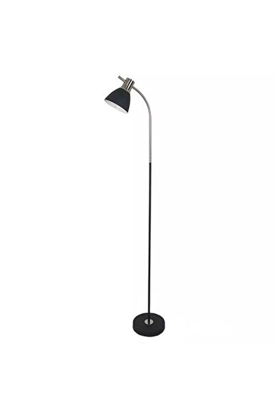 KlaussTech Lampă de podea metalică, 1540 mm, soclu E27 - negru/crom