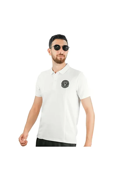 Giordano Men's Slim Fit Embroidered Infinite Polo