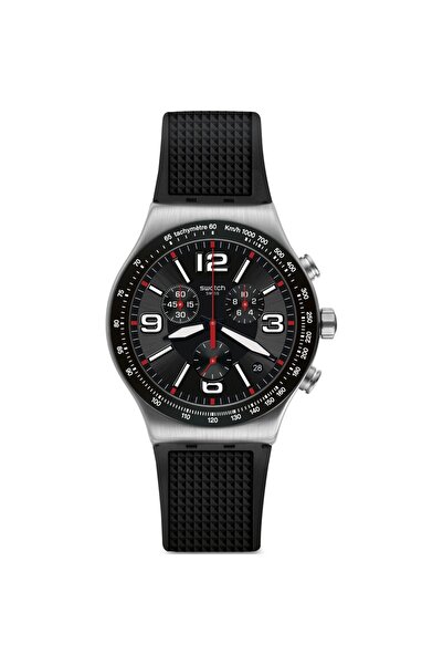 Swatch Men's Watch, Swatch, Very Dark Grid YVS461