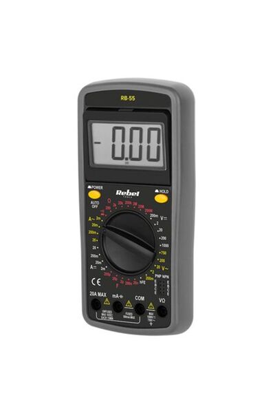 Rebel Universal Multimeter Rb-55 Rebel, accurate measurements and easy to use