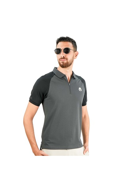 Giordano Men's Slim Fit Embroidered Infinite Polo