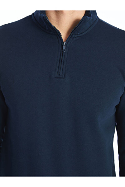 LC Waikiki Λαμπερές επιλογές από το Shining Store | Ανδρικό χοντρό φούτερ με ψηλό γιακά και μακριά μανίκια