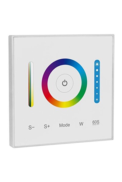 KlaussTech Controler tactil pentru bandă LED 3 în 1 - Alb, 12-24V, max. 10