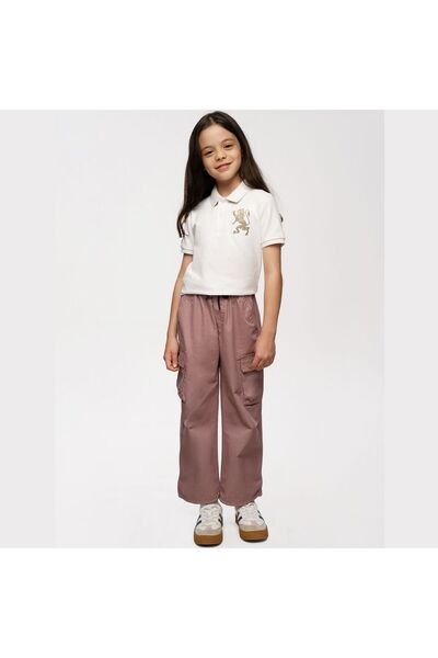 Giordano Kids' Lion Polo: 3D Embroidery, Comfort Piqué, Classic Style