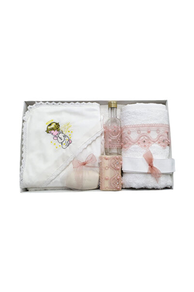 fantasialand Trusou botez complet, brodat Ingeras roz