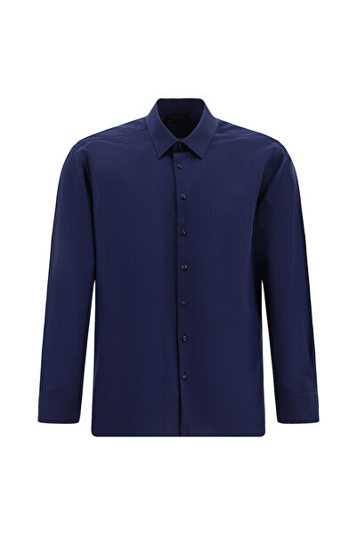 Abdullah Kiğılı Сорочка з довгими рукавами, прямий крій, бавовняна з армурою