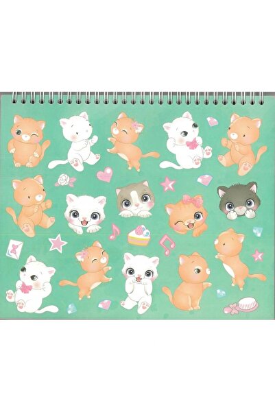 Gıpta Style on K9018 Fashion Design Notebook with Sticker 21X25 Sketch Book