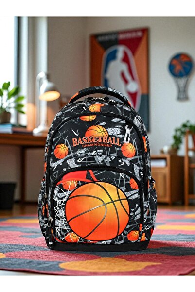 Shopiolog Primary School Orthopedic Waterproof 3 Compartment Primary School Boy's Backpack with Water Bottle