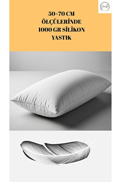 Vivesta Home 1000 Gram Silikon Yastık – Ortopedik, Rahat ve Yumuşak Uyku Yastığı
