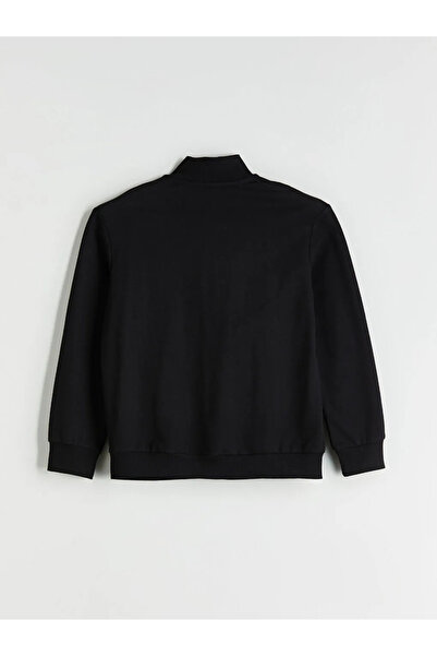 LC Waikiki LCW Kids بدلة رياضية للفتيات ذات ياقة واقفة سوداء