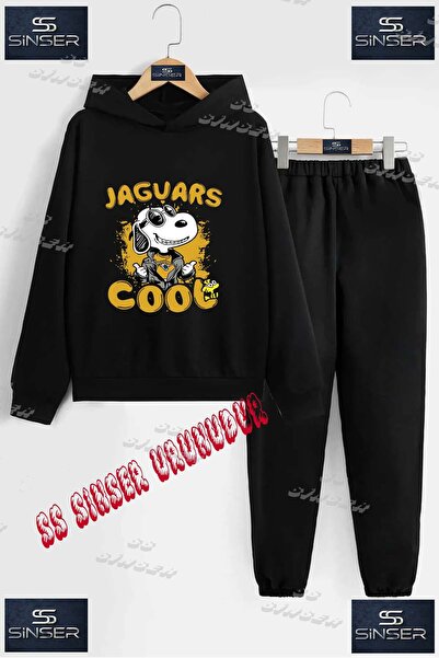 SS SİNSER Дитячий унісекс «SNOPY SARI JAGUAR COOL YAZILI» Спеціальний принт з...