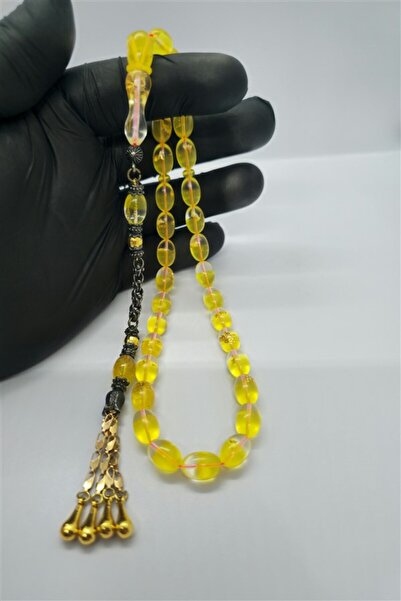 MERCAN-I ALA مسبحة من زجاج الطائرة المذهبة من USTA مع نظام مسبحة