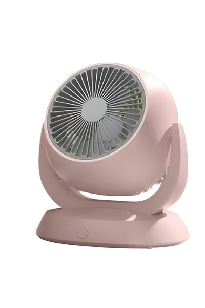 Generic Rechargeable 3-Speed Circular Fan with Desk Base for Office, Home and Outdoor Use