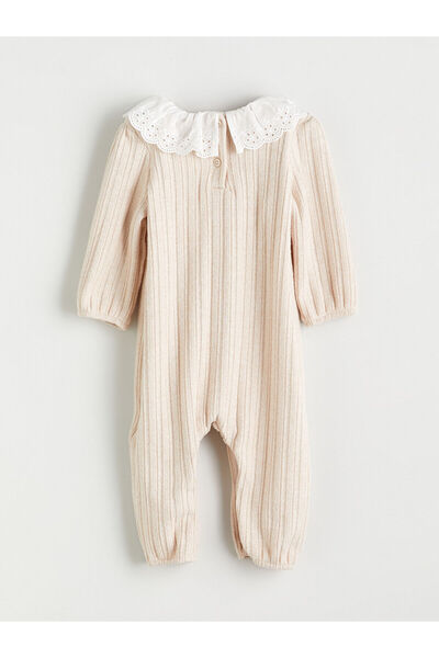 LC Waikiki Yeni Sezon Bebe Yaka Kız Bebek Tulum