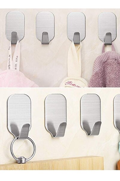 HZL HOME قطعة واحدة من تصميم أنيق، سعة حمل تصل إلى 5 كجم، شريط معدني لاصق قوي...