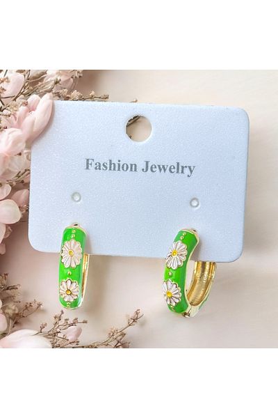 İNN JEWELLERY Steel Earrings Tarnish Resistant Antiallergic Flower Figured (2 Years Importer Warranty)