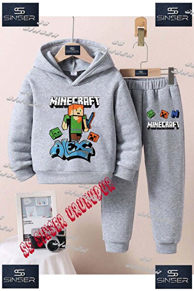 SS SİNSER Set de trening cu hanorac cu imprimeu special pentru copii, unisex,...